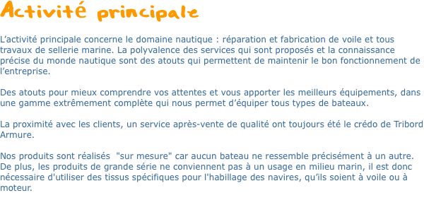 Activité principale